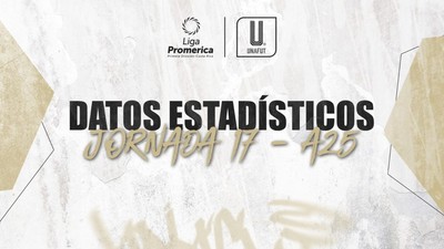 Datos estadísticos de la jornada 17 del A25