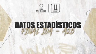 Datos estadísticos de la final ida del A25