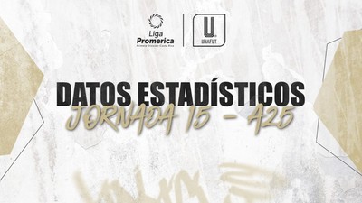 Datos estadísticos de la jornada 15 del A25