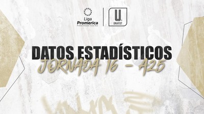 Datos estadísticos de la jornada 16 del A25